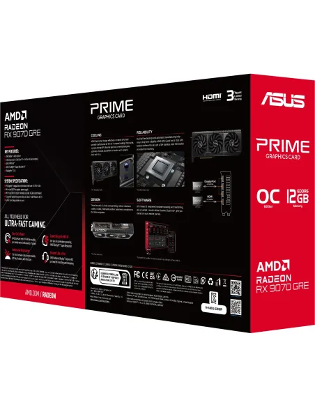 ASUS Radeon RX 9070 GRE Prime OC 12GB PCIe 5.0 para 1440p