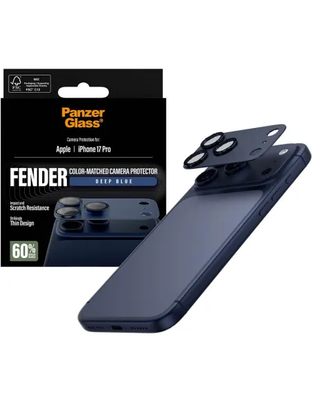 PanzerGlass Fender Camera Protector iPhone 17 Pro Deep Blue