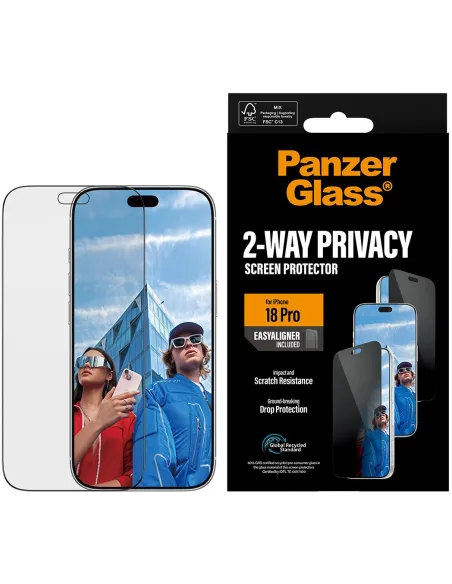 PanzerGlass 2-Way Privacy iPhone 18 Pro EasyAligner