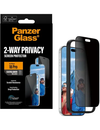 PanzerGlass 2-Way Privacy iPhone 18 Pro EasyAligner | vidrio