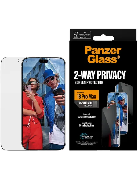 PanzerGlass 2-Way Privacy iPhone 18 Pro Max EasyAligner