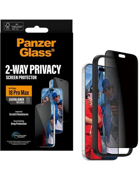 PanzerGlass 2-Way Privacy iPhone 18 Pro Max EasyAligner