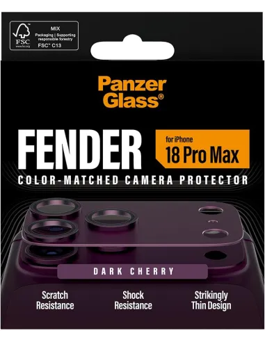 PanzerGlass Fender iPhone 18 Pro Max Shades of Blue cámara