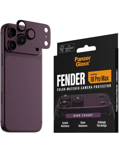 PanzerGlass Fender iPhone 18 Pro Max Shades of Blue cámara