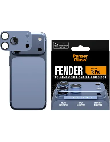 PanzerGlass Fender azul iPhone 18 Pro: protector de cámara