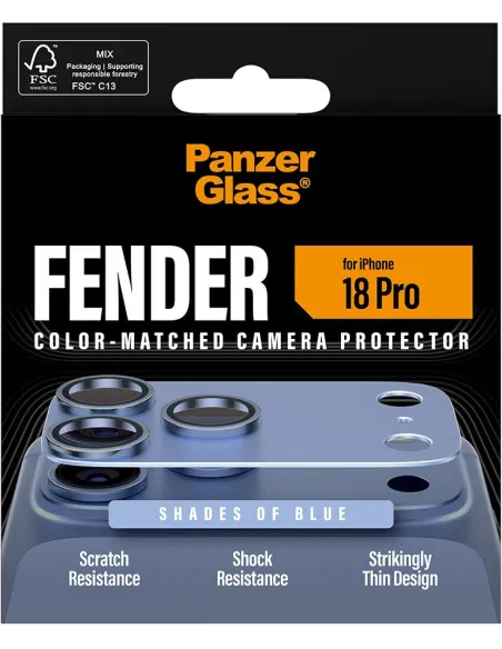 PanzerGlass Fender azul iPhone 18 Pro: protector de cámara