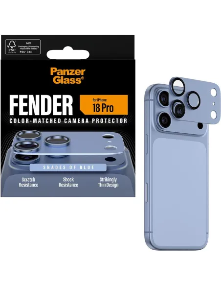 PanzerGlass Fender azul iPhone 18 Pro: protector de cámara