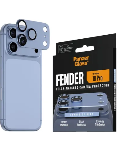 PanzerGlass Fender azul iPhone 18 Pro: protector de cámara