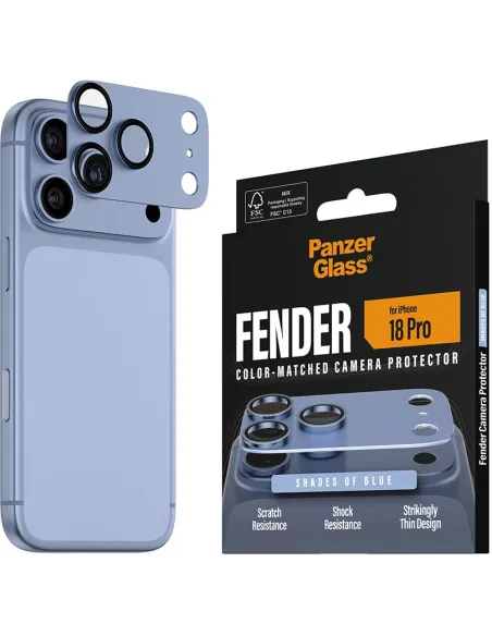 PanzerGlass Fender azul iPhone 18 Pro: protector de cámara