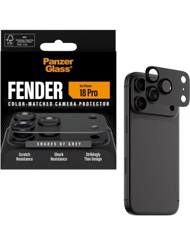 Cámara PanzerGlass Fender gris iPhone 18 Pro Shades of Grey