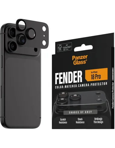 Cámara PanzerGlass Fender gris iPhone 18 Pro Shades of Grey