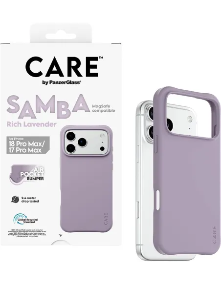 Funda PanzerGlass Samba Rich Lavender: iPhone MagSafe Morado