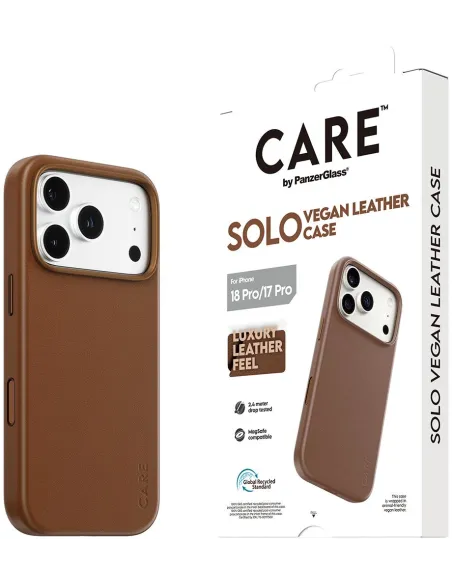 Funda PanzerGlass Care Marrón iPhone 17 Pro y iPhone 18 Pro