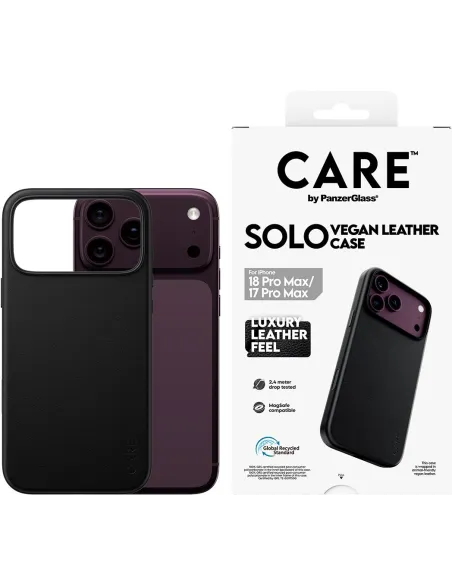 PanzerGlass CARE Solo Negra para iPhone 17 Pro Max y iPhone 18 Pro Max