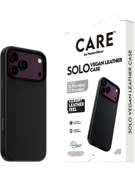PanzerGlass CARE Solo Negra para iPhone 17 y 18 (Pro Max)
