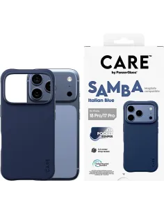PanzerGlass CARE Samba Italian Blue para iPhone 17 Pro y iPhone 18 Pro-AATFYC3672