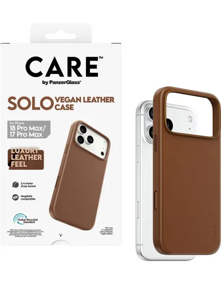 Funda PanzerGlass CARE Solo Brown iPhone 17 y 18 (Pro Max)