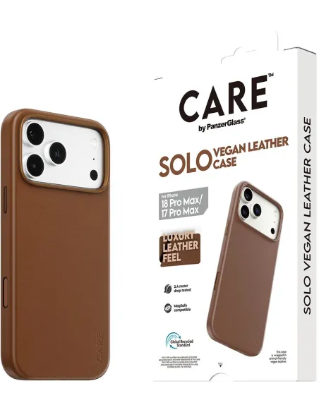 Funda PanzerGlass CARE Solo Brown iPhone 17 y 18 (Pro Max)