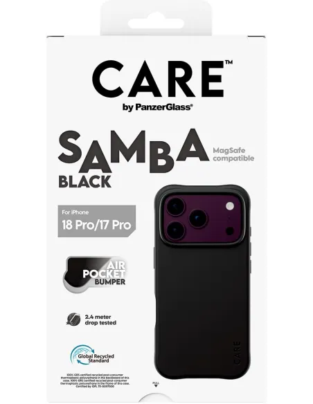 Funda PanzerGlass CARE Samba Black iPhone 17 y 18 Pro
