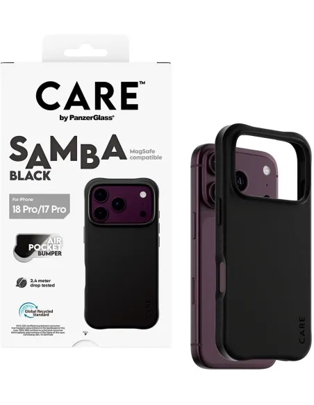 Funda PanzerGlass CARE Samba Black iPhone 17 y 18 Pro