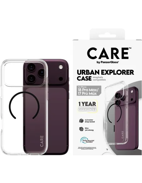 PanzerGlass Care Urban Explorer Case Black para iPhone 17 Pro Max y 18 Pro Max