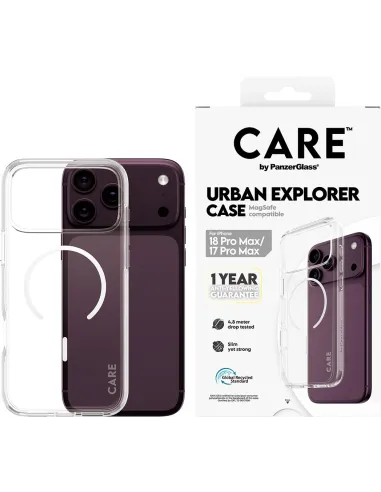 PanzerGlass Care Urban Explorer Case White para iPhone 17 Pro Max y 18 Pro Max
