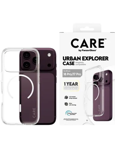 PanzerGlass Care Urban Explorer Case White para iPhone 17 Pro y 18 Pro