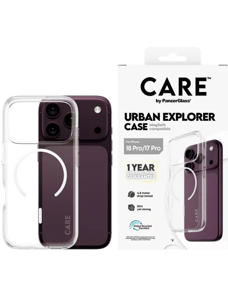 PanzerGlass Care Urban Explorer Case White para iPhone 17 Pro y 18 Pro
