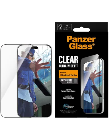PanzerGlass Ultra-Wide Fit iPhone 17 Pro Max y 18 Pro Max