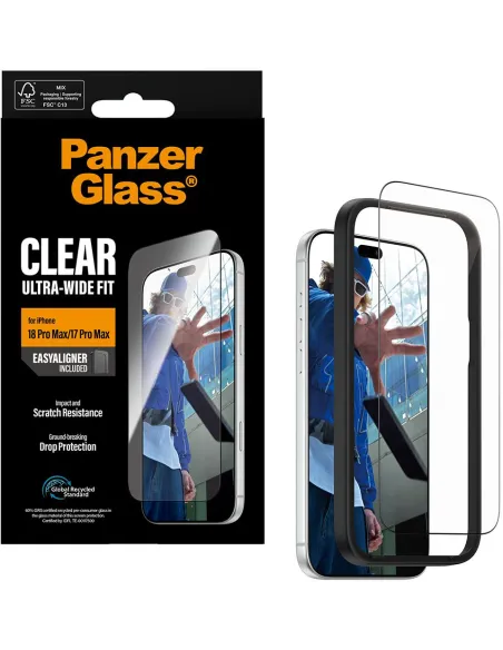 PanzerGlass Ultra-Wide Fit iPhone 17 Pro Max y 18 Pro Max