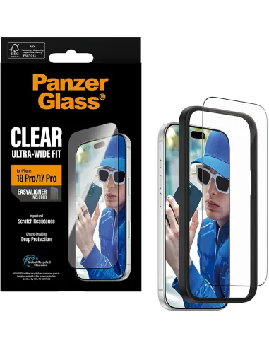 Protector PanzerGlass Ultra-Wide Fit iPhone 17 Pro y 18 Pro