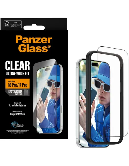 Protector PanzerGlass Ultra-Wide Fit iPhone 17 Pro y 18 Pro