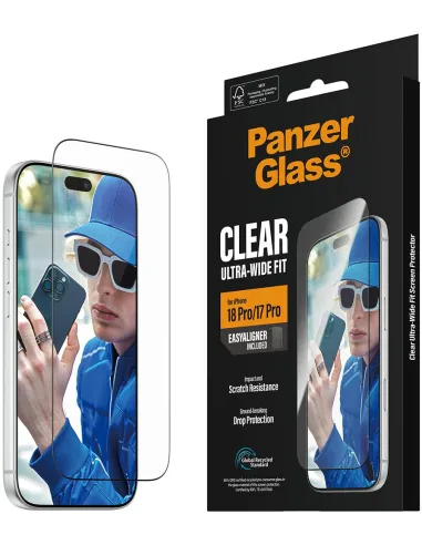 Protector PanzerGlass Ultra-Wide Fit iPhone 17 Pro y 18 Pro