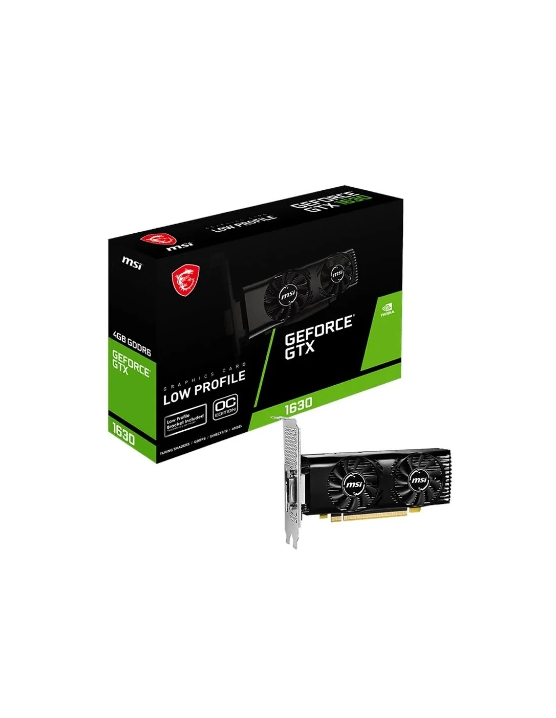 MSI GeForce GTX 1630 4GT Low Profile OC 4GB GDDR6