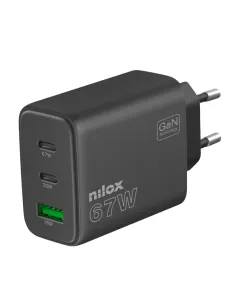 NILOX Cargador 67 W con 2 USB-C y USB-A-AAOACR0331