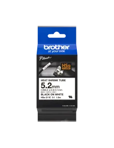 Brother HSe211E Cinta Tubo Termorretráctil Blanco-CCICIS0121