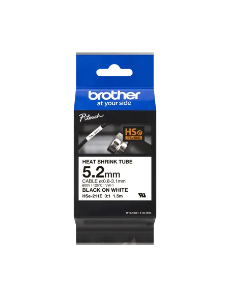 Brother HSe211E Cinta Tubo Termorretráctil