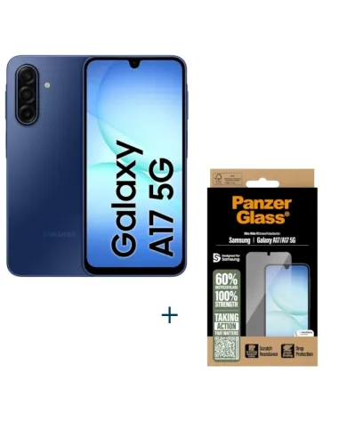 Samsung Galaxy A17 4G 128GB 4GB Azul y Protector PanzerGlass