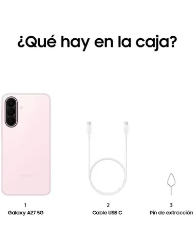 Samsung Galaxy A27 5G 6GB 128GB Rosa y Protector Safe Móvil