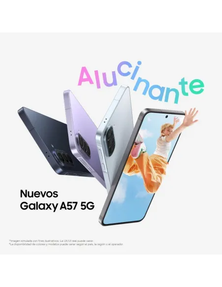 Samsung Galaxy A57 5G 8GB 256GB Azul Claro + Protector SAFE