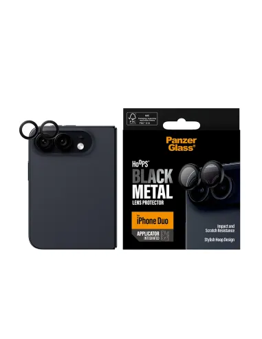 PanzerGlass Hoops Camera Protect iPhone Duo Black cámara