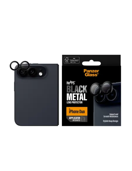 PanzerGlass Hoops Camera Protect iPhone Duo Black cámara