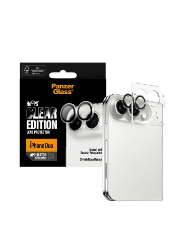 PanzerGlass Hoops iPhone Duo Transparente para cámara iPhone