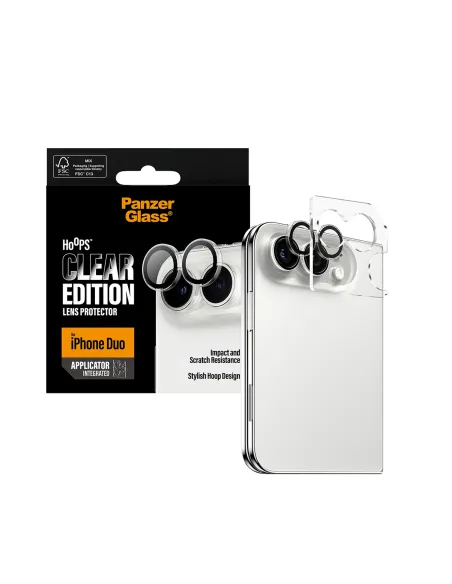 PanzerGlass Hoops iPhone Duo Transparente para cámara iPhone