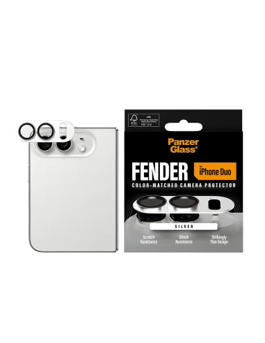 PanzerGlass Fender Camera Protector White iPhone Duo cámara