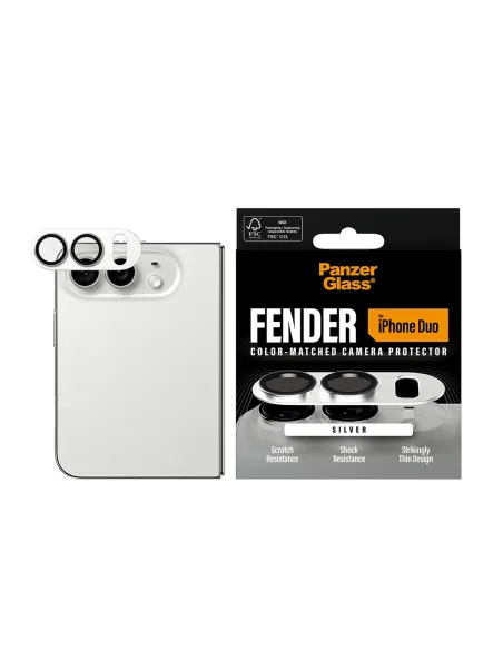 PanzerGlass Fender Camera Protector White iPhone Duo cámara
