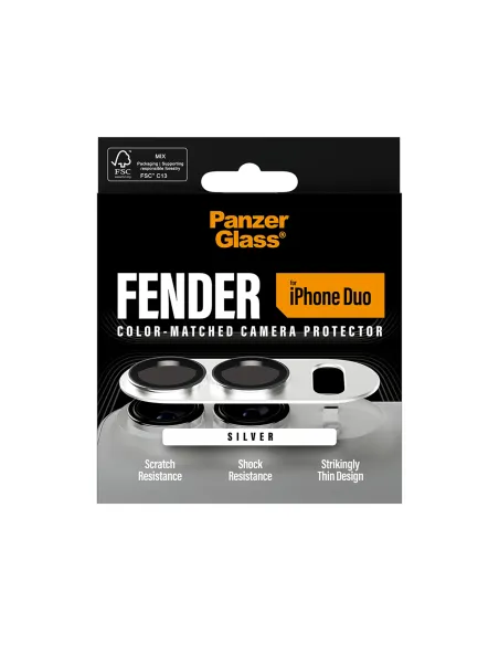 PanzerGlass Fender Camera Protector White iPhone Duo cámara