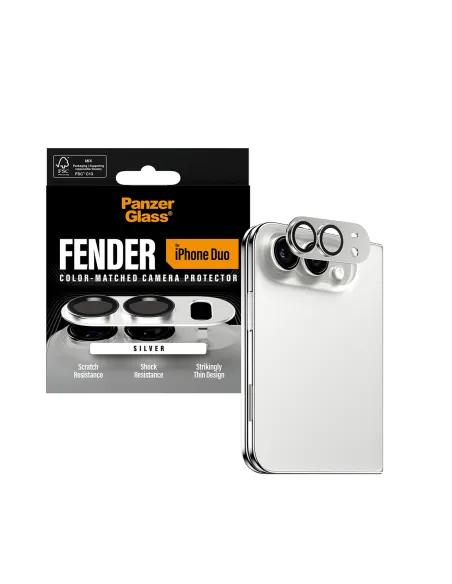 PanzerGlass Fender Camera Protector White iPhone Duo cámara