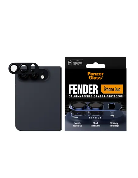 PanzerGlass Fender protector de cámara Midnight iPhone Duo