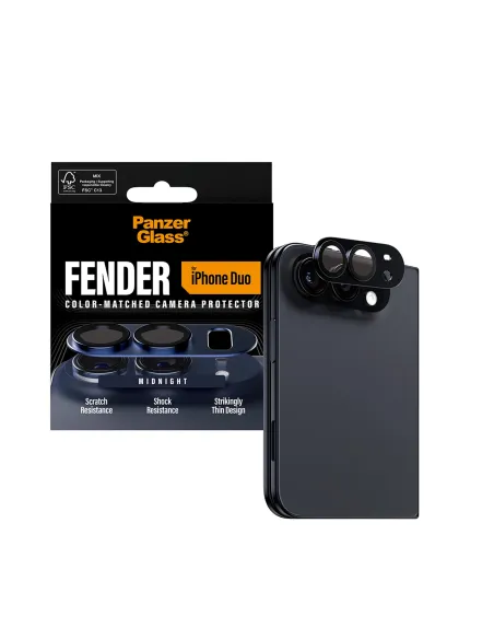 PanzerGlass Fender protector de cámara Midnight iPhone Duo